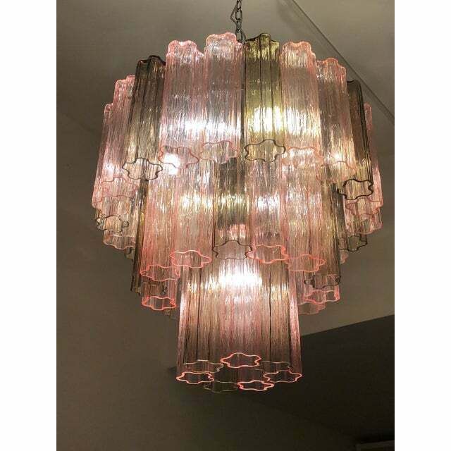 7192.0 Italian Murano Style Glass Sputnik Chandelier, Lot Of 2 Or A Pair Of Chandeliers photo