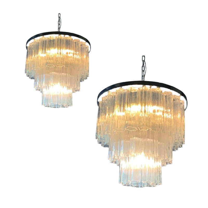 Murano Glass Sputnik Chandelier, Mazzega Style ,  Lot Of 2 Or A Pair Of Chandeliers