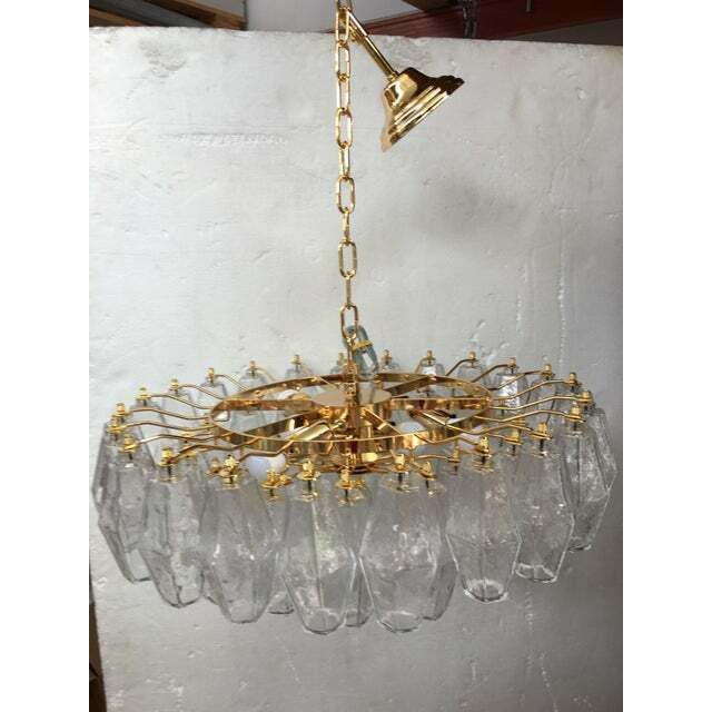 Italian Style Murano Glass Sputnik Chandelier Poliedro , Lot Of 2 Or A Pair Of Chandeliers photo buy