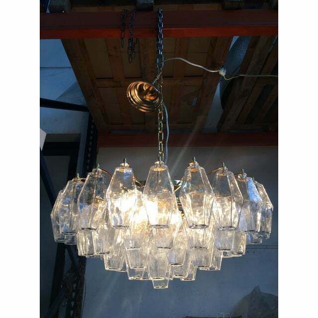 Lighting Italian Style Murano Glass Sputnik Chandelier Poliedro , Lot Of 2 Or A Pair Of Chandeliers photo