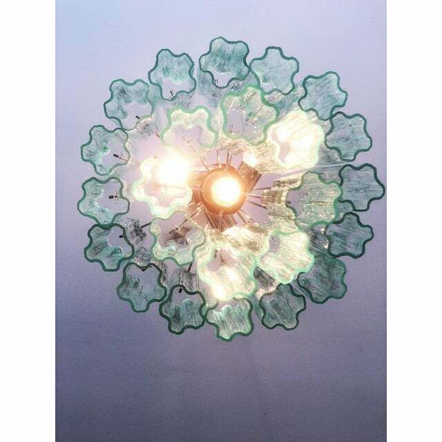 Murano Glass Sputnik Chandelier Multicolor, Mazzega Style , Lot Of 2 Or A Pair Of Chandeliers photo for sale
