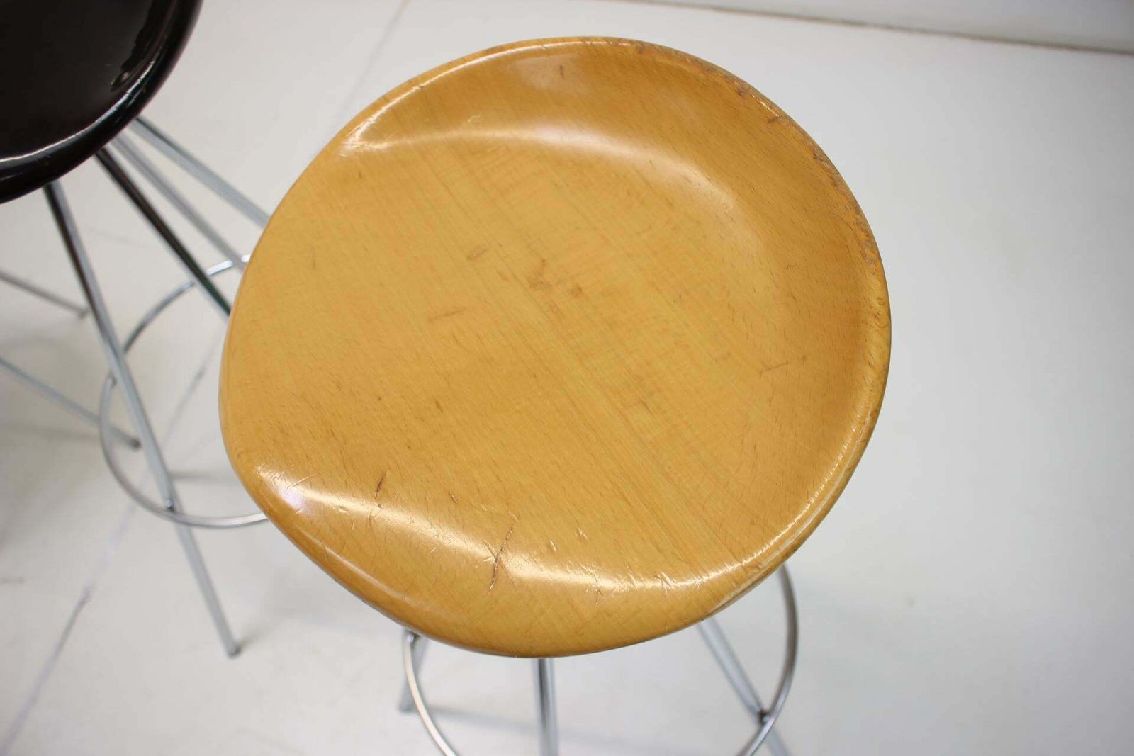 Set Of Four Beech Jamaica Bar Stools By Pepe Cortés, 1990s photo vintage