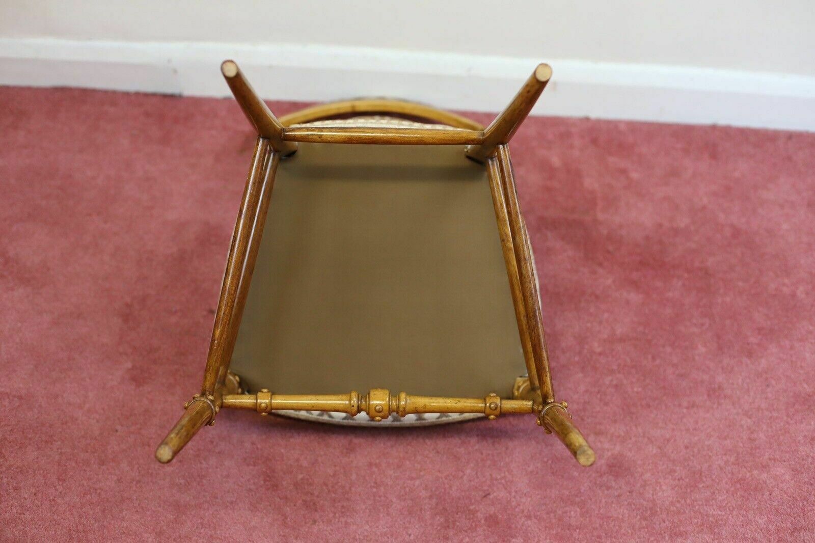 Furniture Beautiful Victorian Satin Walnut Bedroom Chair photo