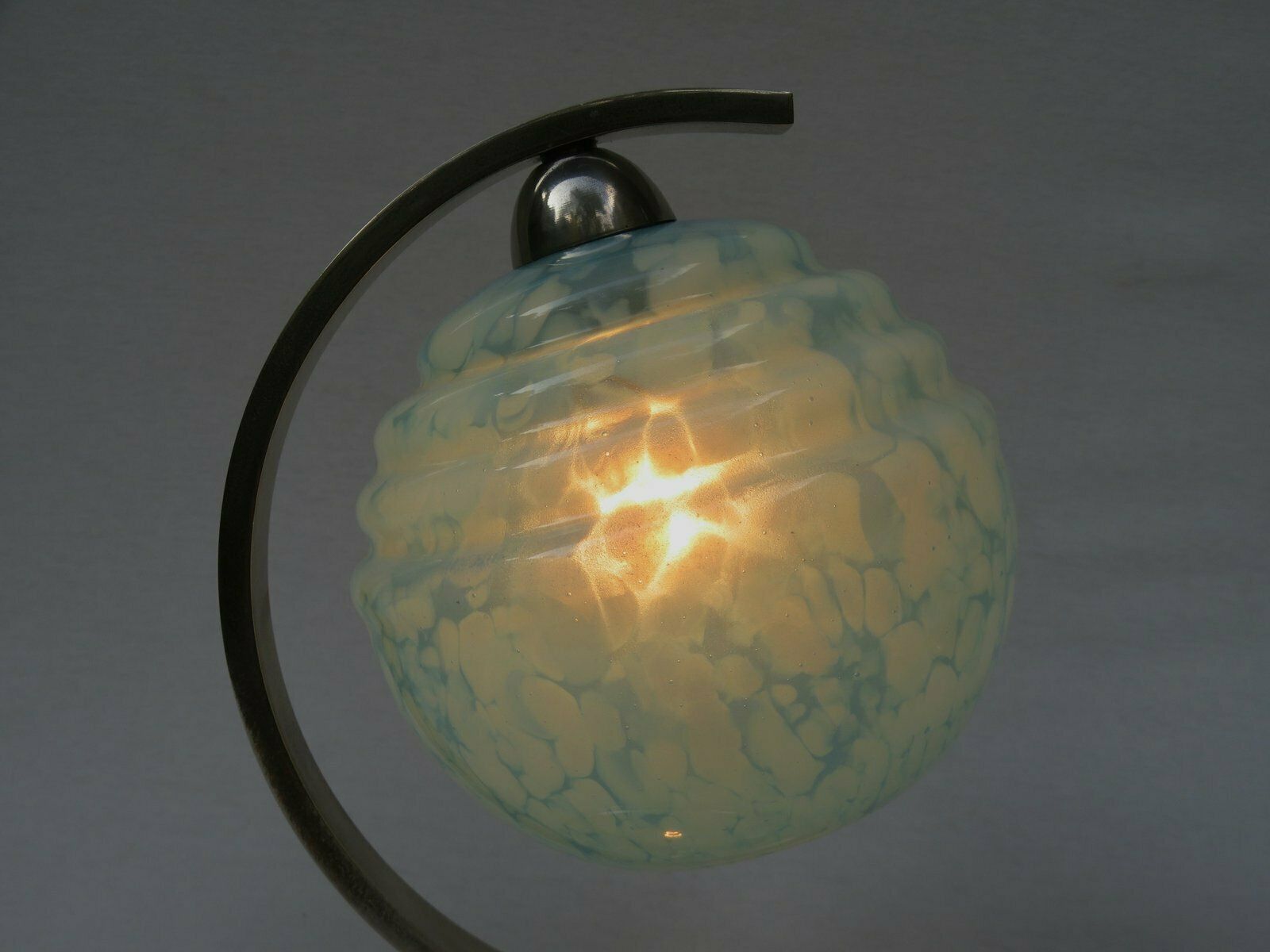 photo furniture French Bedside Lights, Art Deco, Umbrellas Flamed Light Blue, 1920s, Set Of 2