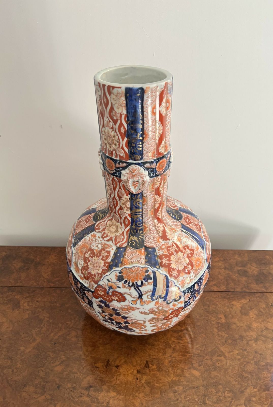 Superb Quality Unusual Large Antique 19th Century Japanese Imari Vase photo furniture