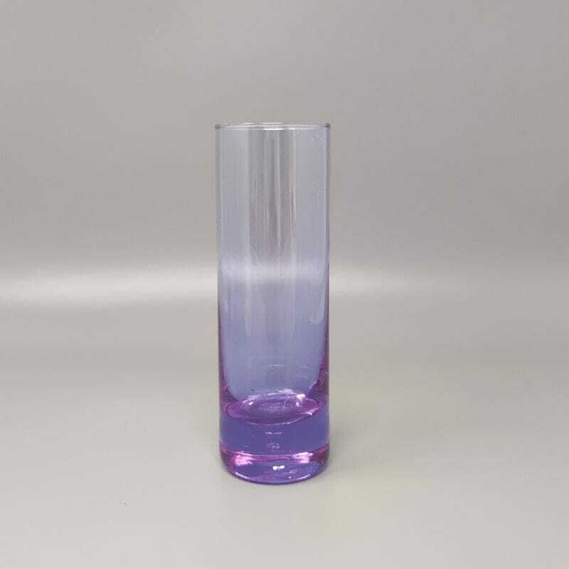 1970s Gorgeous Crystal Ice Bucket With 4 Glasses By Ivat. Made In Italy photo 428.0