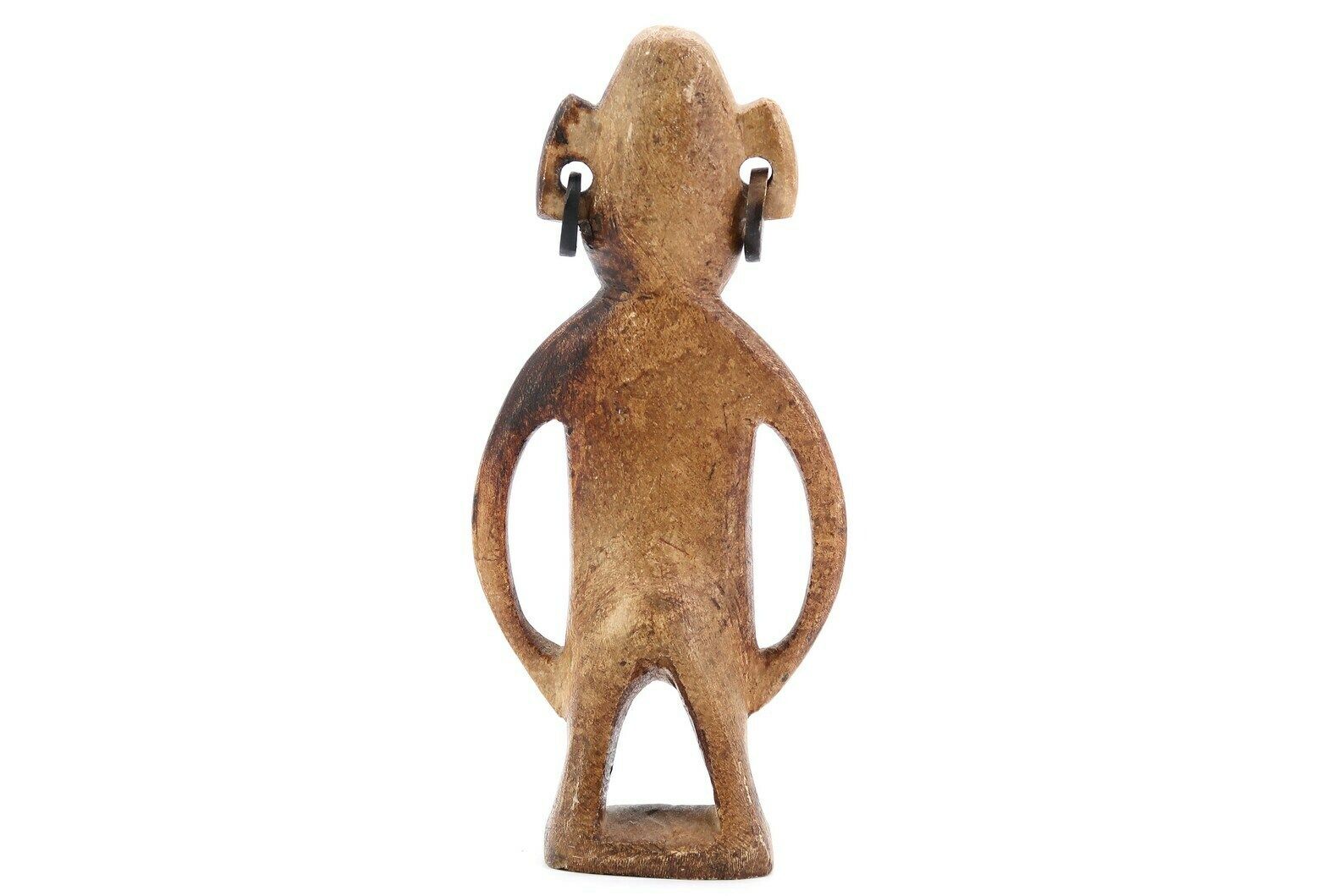 Statue d'homme en pierre sculptée, Maroc, années 1970 / Boho Chic, Folk, Morocco, Sculpture, Art photo for sale