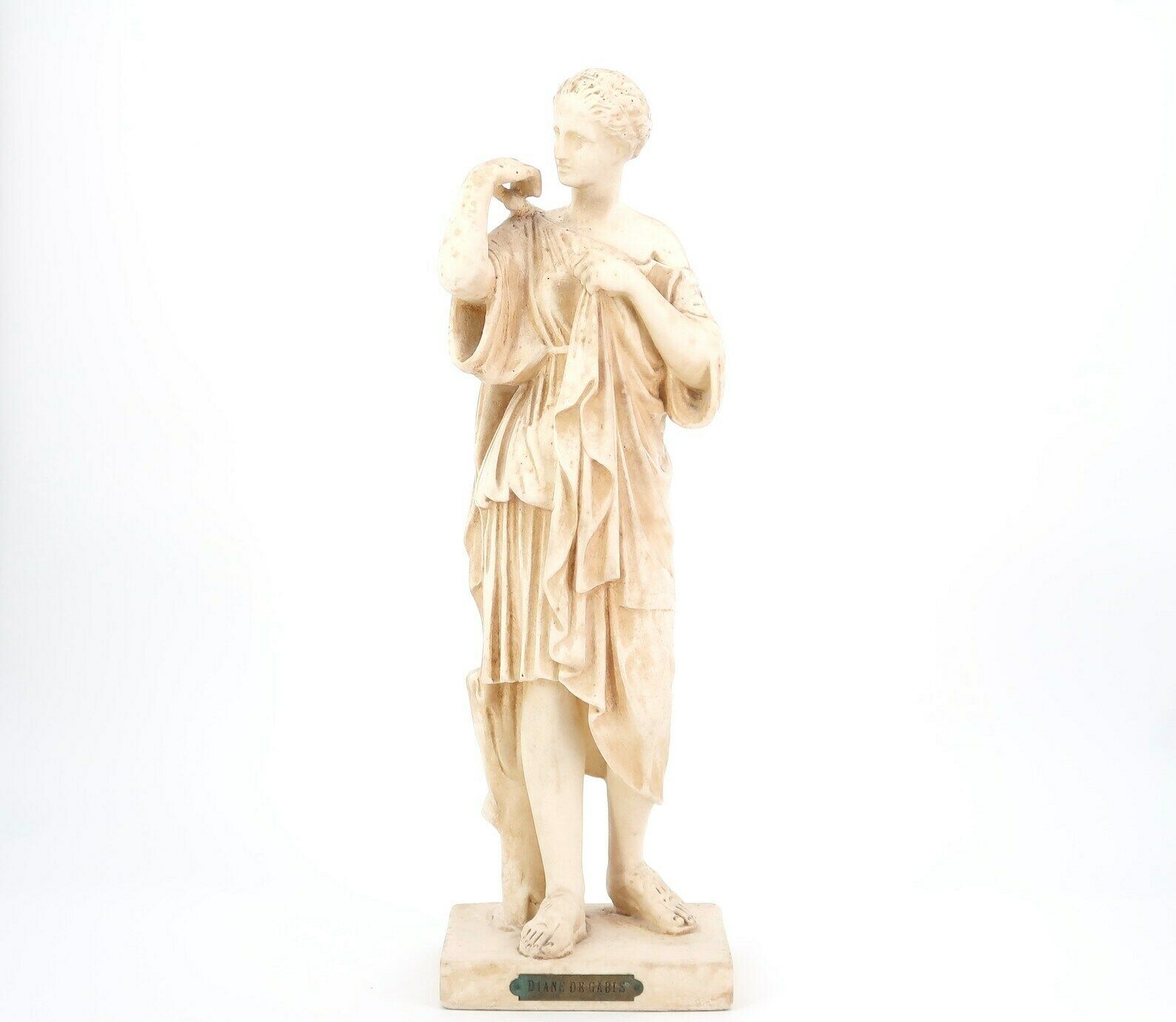 Statue en plâtre Diane de Gabis, déesse Artémis par Praxitèle, années 1950 / Grèce antique, dieux grecs, mythologie, femme, art photo furniture