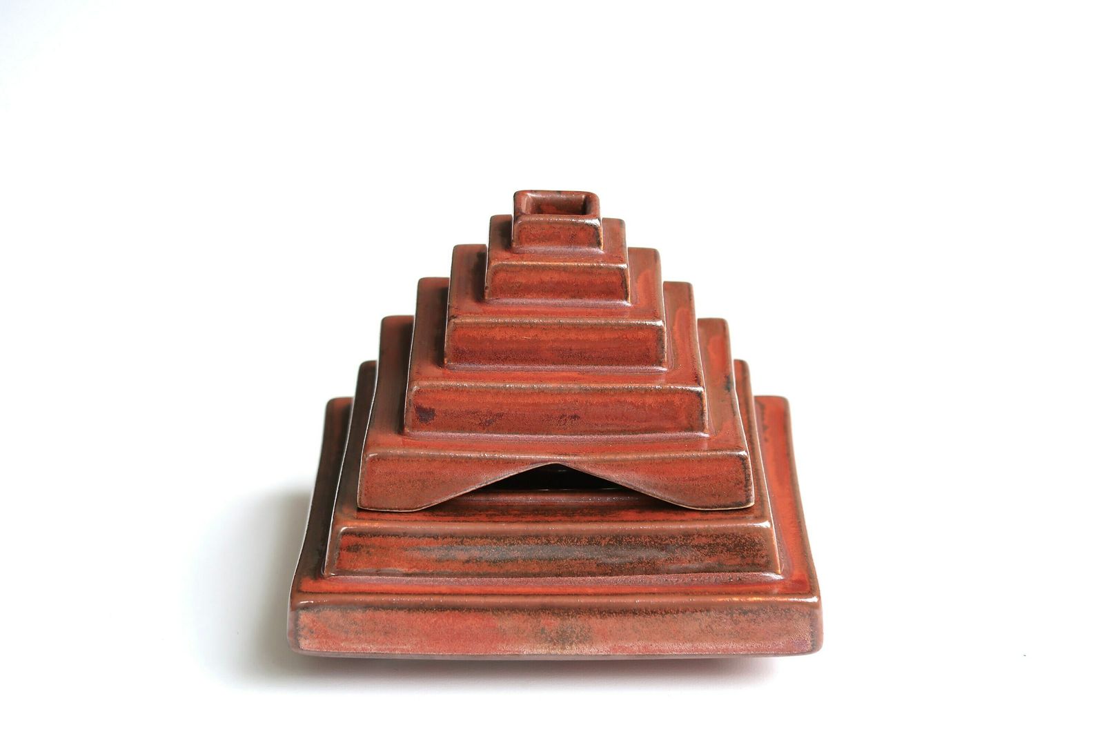 French Ceramic Shepherd Lamp By Pierre Casenove, Lampe Berger, 1980s / France, Maya Temple, Pyramid photo furniture
