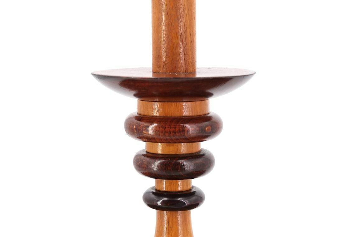 Franse Houten Tafellamp "Totem", Jaren 1970 / Sculptuur, Totem, Kunst, Kolom, Brancusi photo vinterior