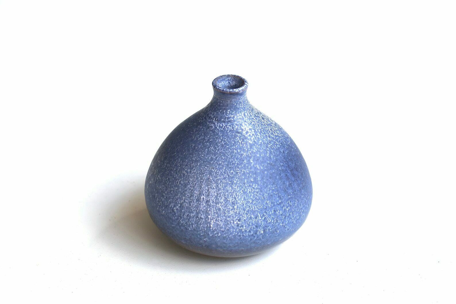 Ceramic Blue Vase By Antonio Lampecco, 1970s / Belgian Art, Boho Chic, Folk, Pottery, Modern Modernist, Ikebana, Vintage