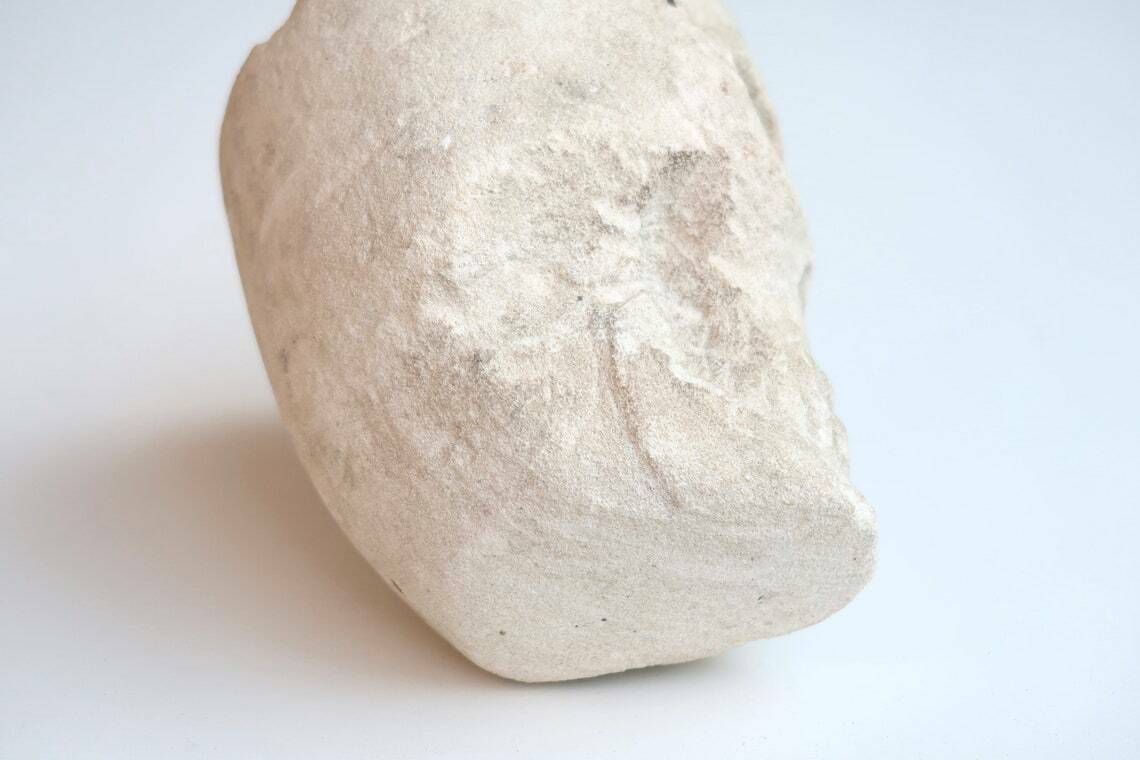 Sculpture, Mexican Stone Human Skull   Cabinet Of Curiosities, 1950s / Dish, Decor, Vanity, Skeleton, Boho Chic Bohemian Folk photo vintage