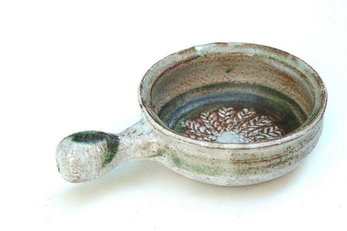 French Ceramic Gravy Boat By Albert Thiry, Vallauris, 1960s / Sauceboat, Bowl photo for sale