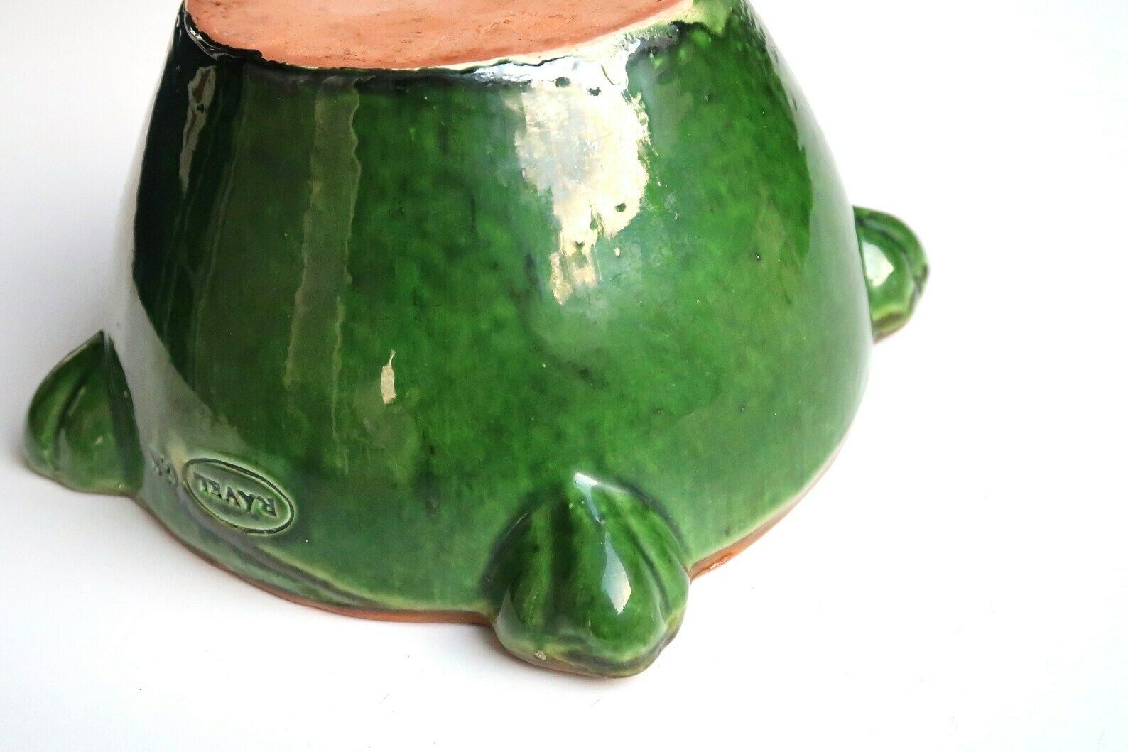 Franse Provençaalse Keramieken Vijzel, Ravel Pottery, Jaren 1950 / Keuken, Frankrijk, Groen photo vinterior