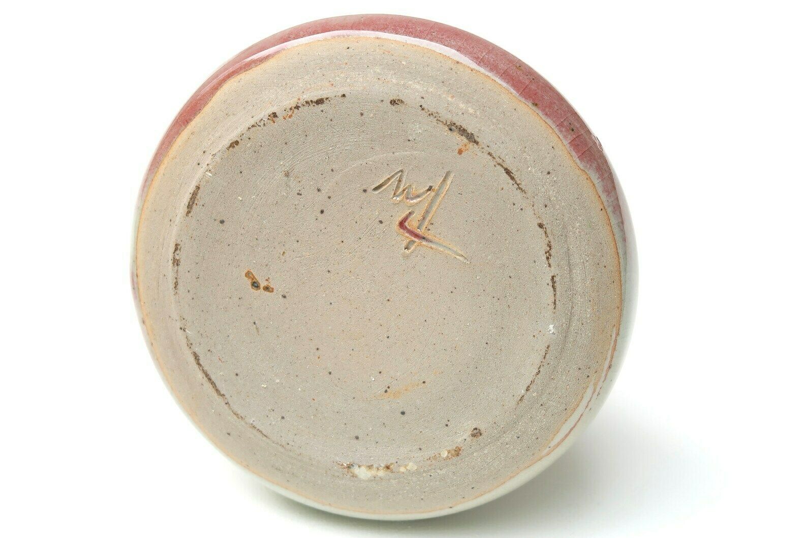 Set Of 3 French Ceramic Vases And Box, Pale Pink, 1970s / Vintage, Boho Chic, Folk photo 184.0