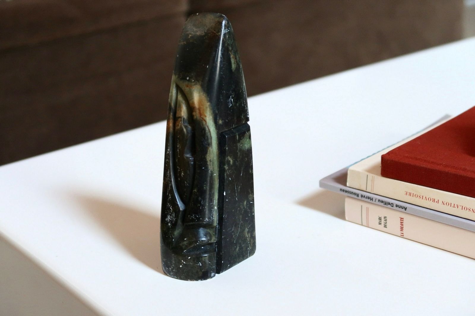 African Sculpture By Vanassa Rangisse, Zimbabwe, Vintage / Africa, Totem, Paperweight, Boho Chic, Folk, Art, Anthropomorphic photo furniture