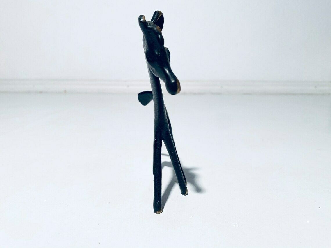 Mid Century Walter Bosse Brass Horse Decoration Sculpture  Vintage 1950s  Herta Baller photo 267.0
