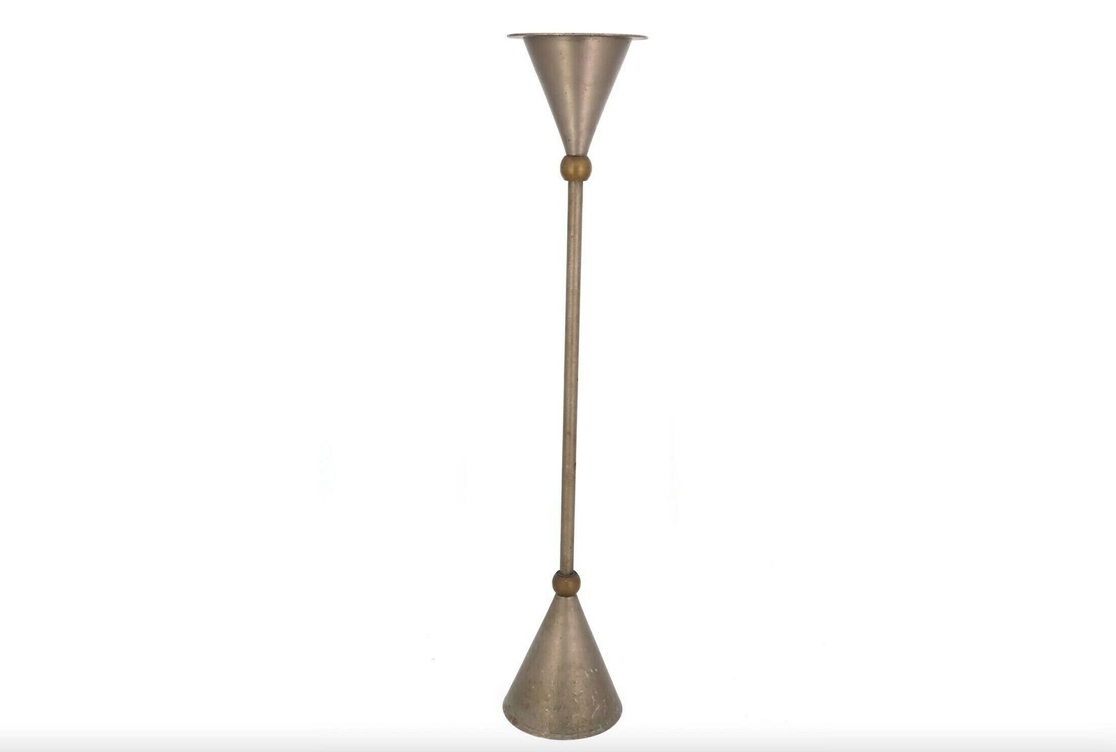 Franse Messing Xl Kandelaar Van Christian De Beaumont, Jaren 1970 / Groot, Extra Groot, Boho Chic, Folk, Design, Memphis Design