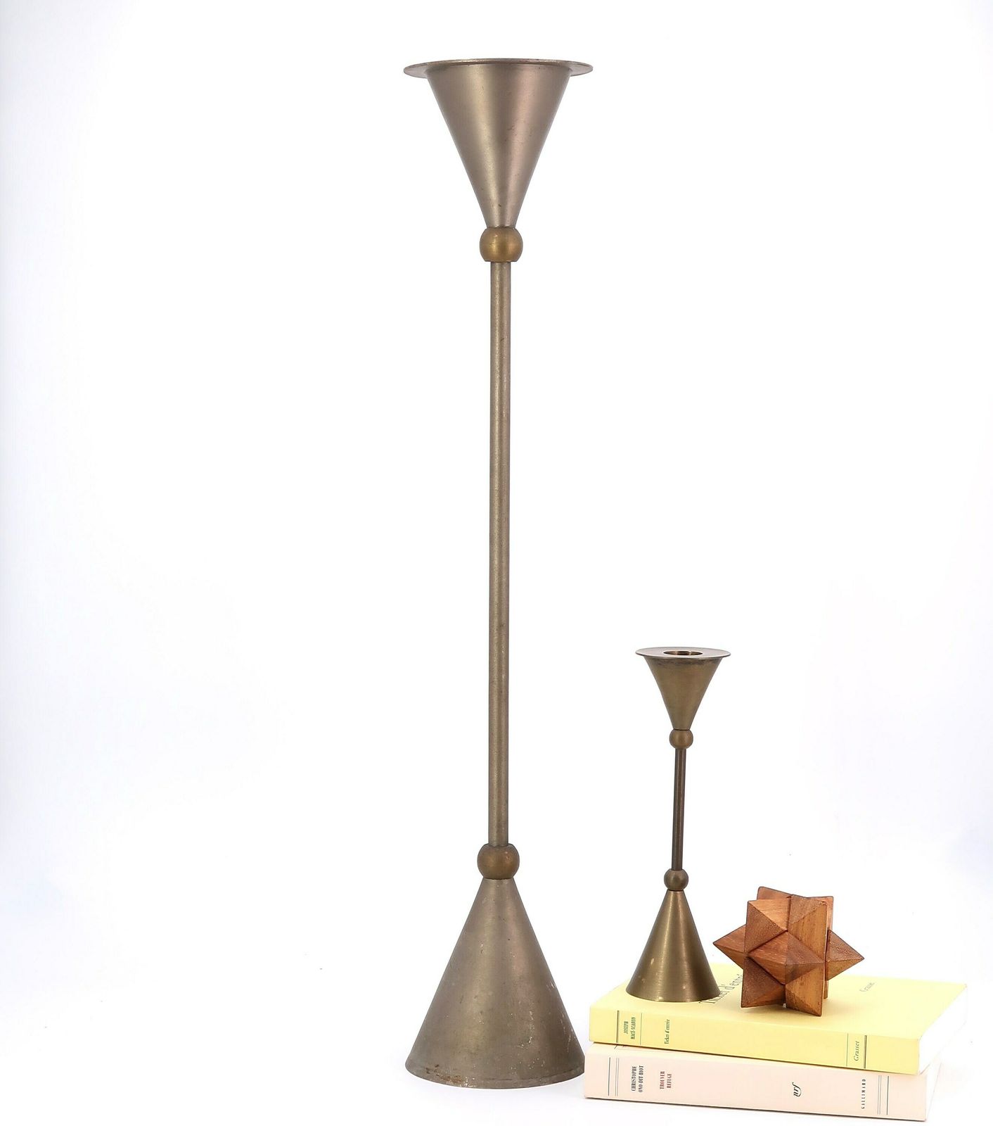 French Brass Xl Candleholder By Christian De Beaumont, 1970s / Large, Giant, Boho Chic, Folk, Design, Memphis Design photo furniture