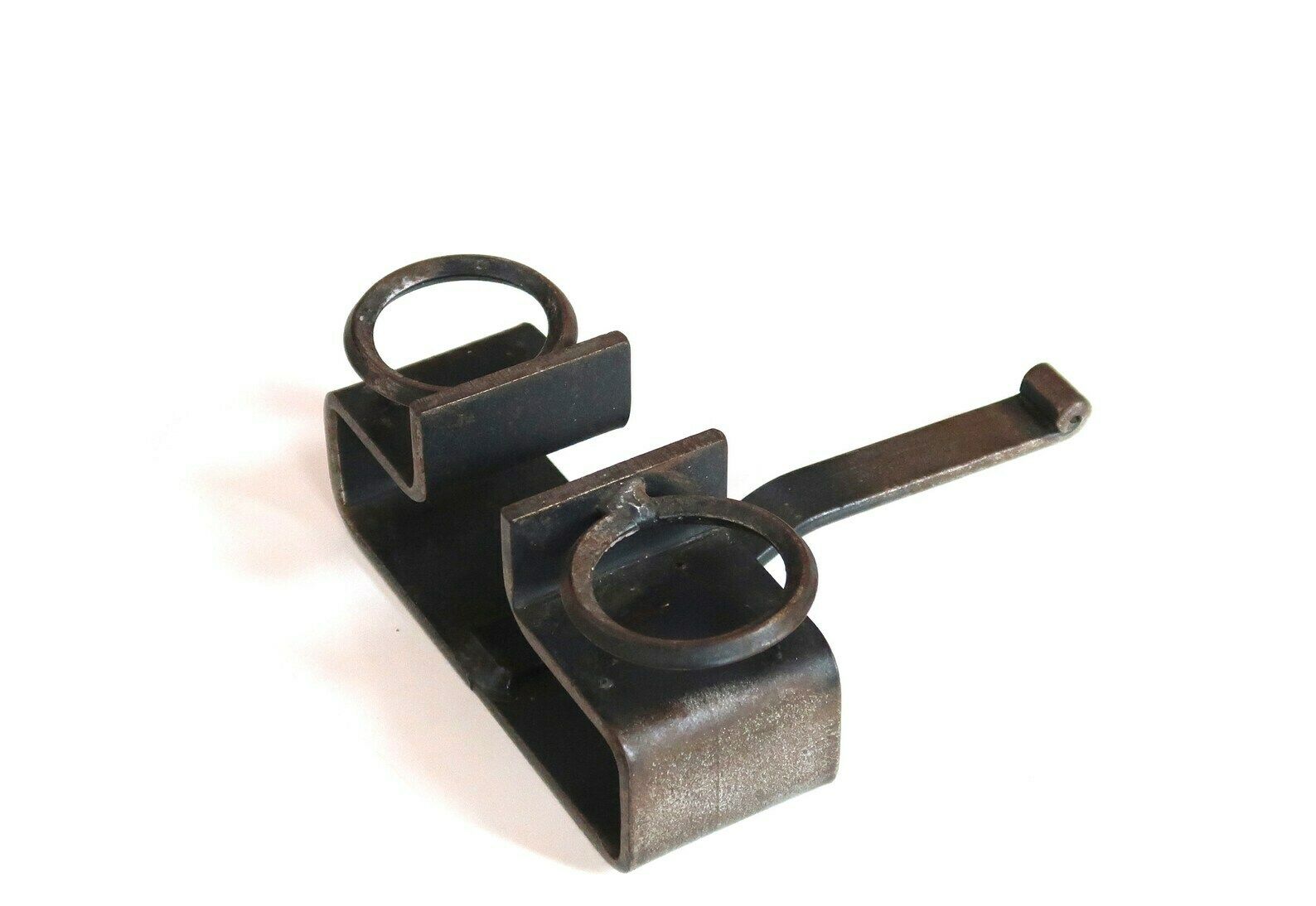 French Iron Candle Holder, 1970s / Modern, Rustic, Farmhouse, Country, Boho Chic, Folk photo for sale