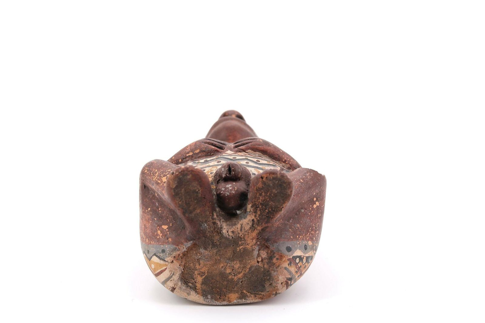 Peruaanse antropomorfe terracotta vaas, jaren 1970 / Sculptuur, Boho Chic, Primitieve Volkskunst, Tribale Kunst photo vinterior