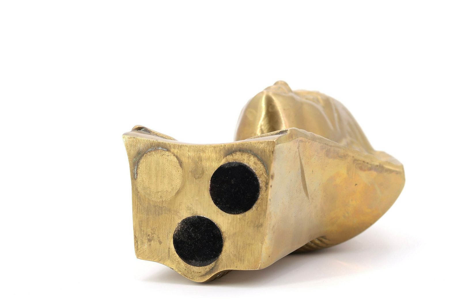 Brass Pharaon Bust Or Paperweight, 1970s / Lucky Charm, Talisman, Egypt, Egyptian Object photo vinterior