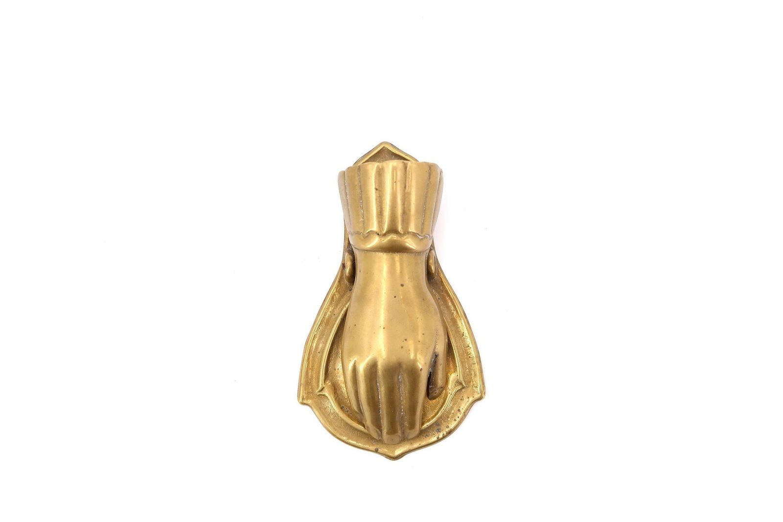 Brass Hand Paper Clip, Letter Holder, Memo 1970s / Paperclip, Talisman Lucky Charm Esoteric Office Desk Sculpture Boho Chic Bohemian Folk