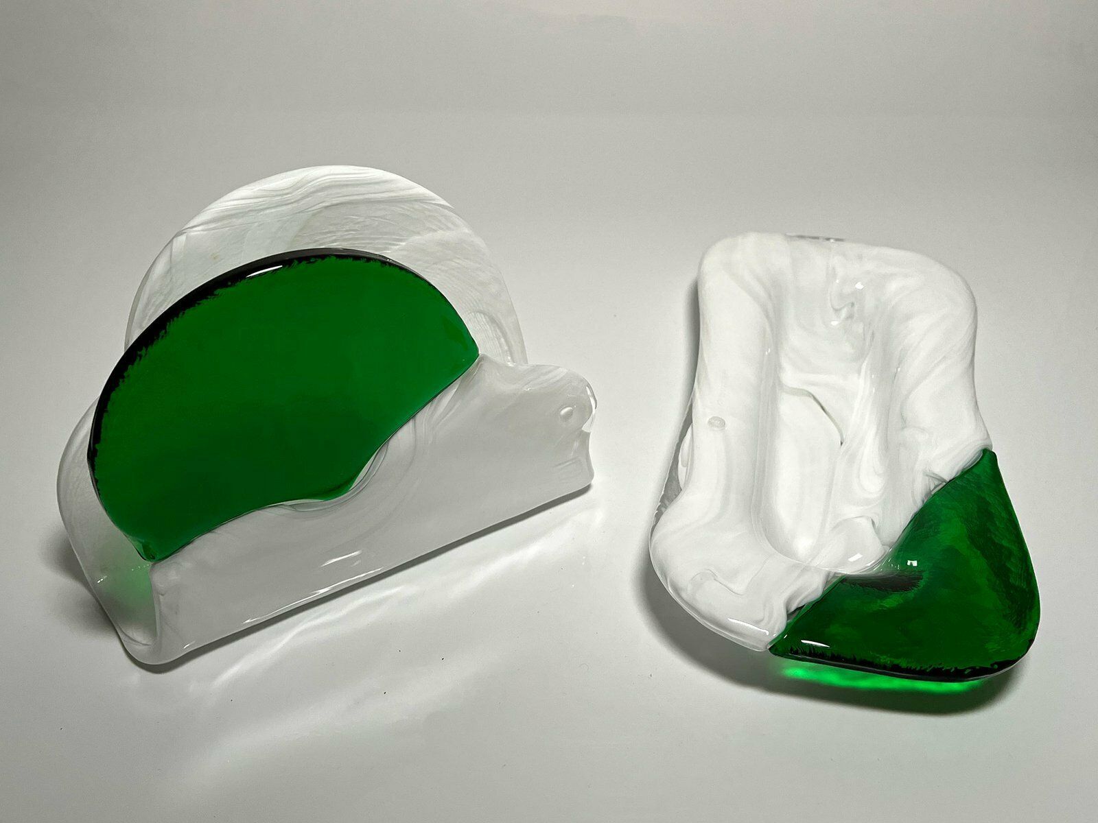 La Murrina Murano Glass Cardholder And Tray, 1970s, Set Of 2