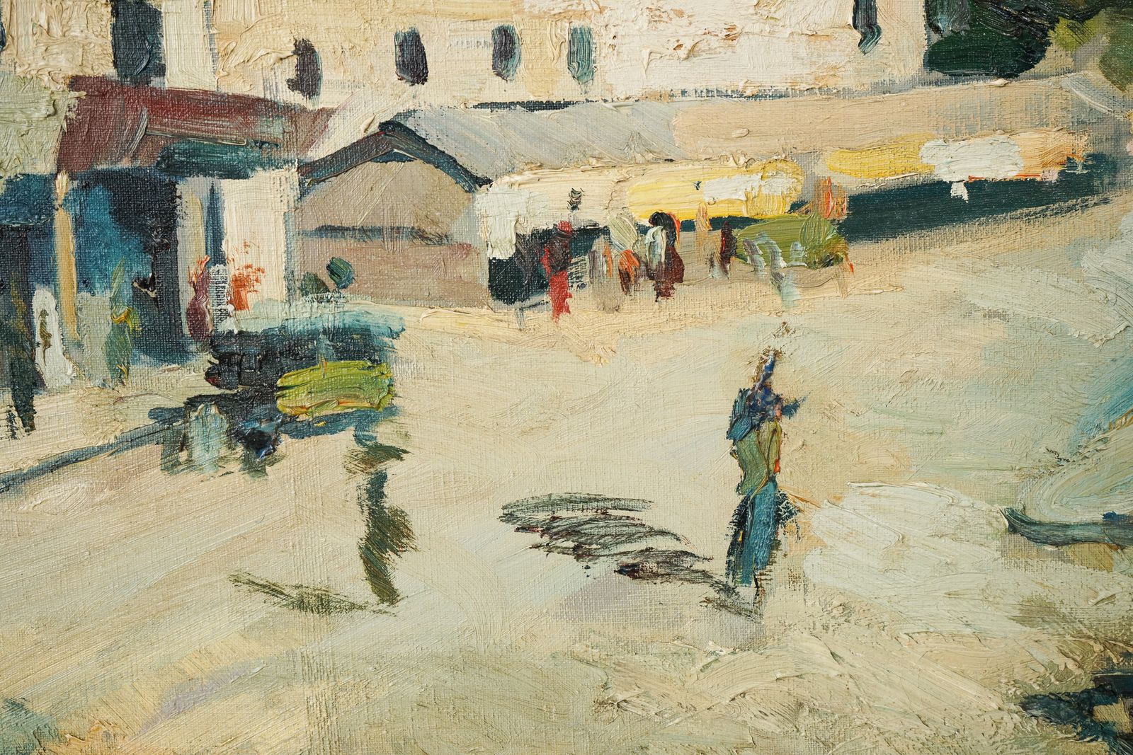Impressionistisch Stadsgezicht, Ca. Jaren 1950 photo buy