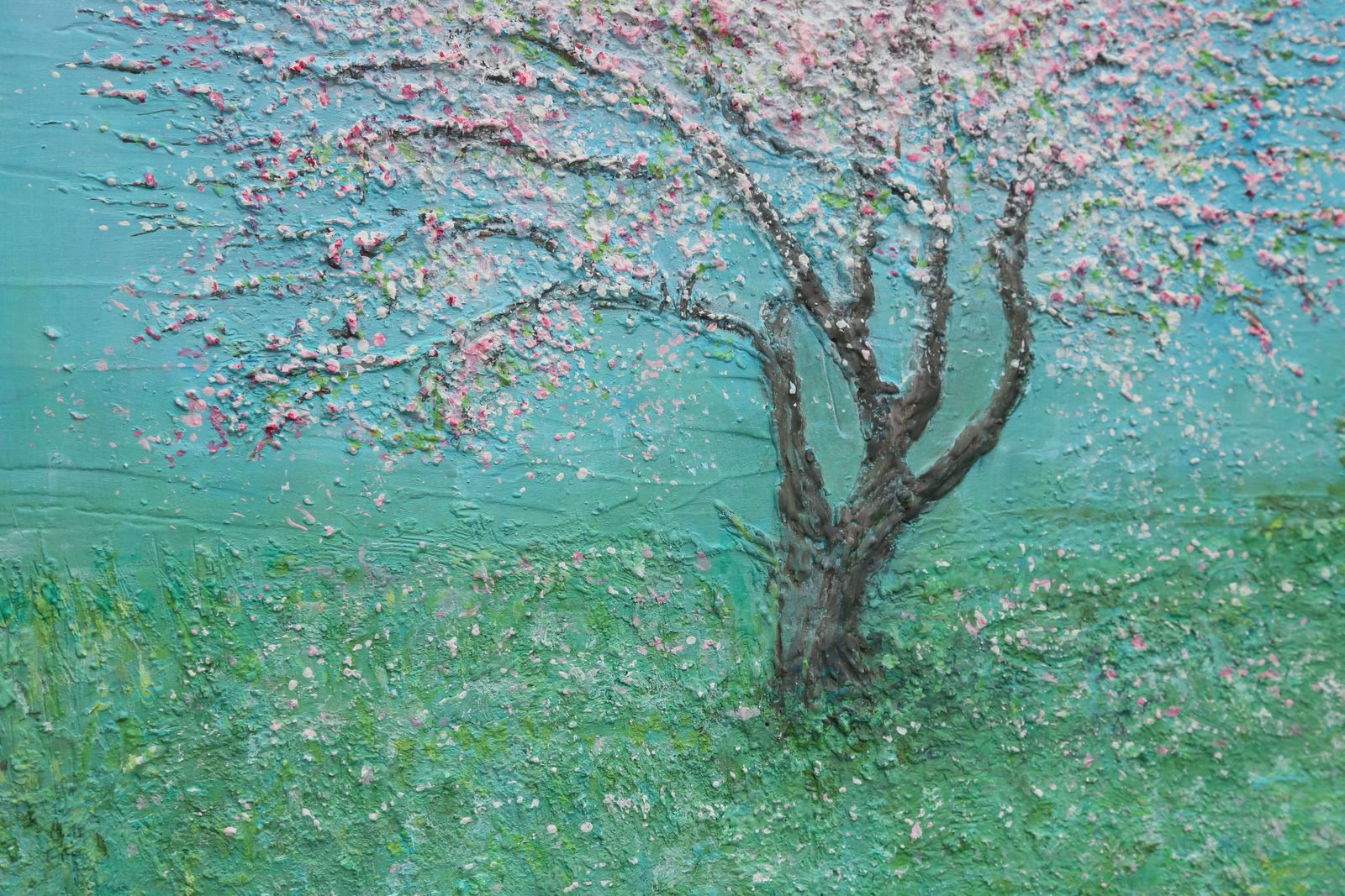 "Apple Blossom" Impressionist Oil Ppainting By Carolyn Miller photo for sale