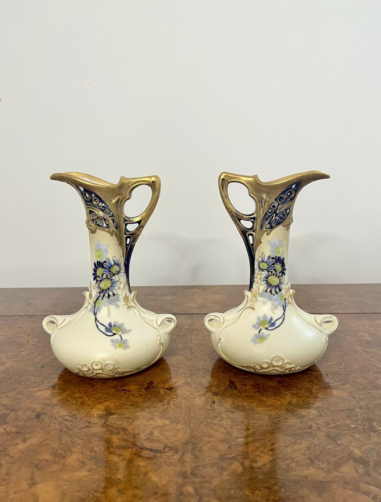Pair Of Antique Quality Porcelain Jugs photo buy
