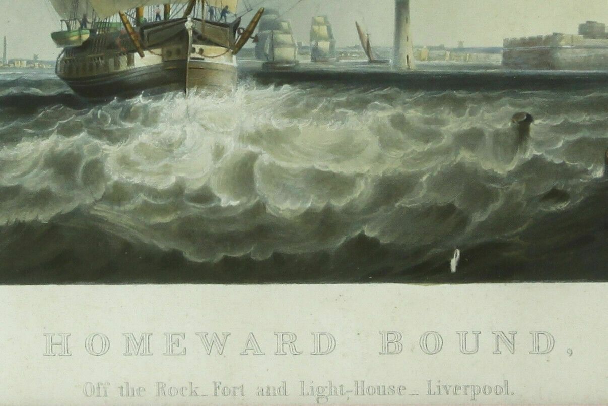 photo for sale Set Of 2 Prints From Engravings By R G Reeve. "Outward Bound" & "Homeward Bound"