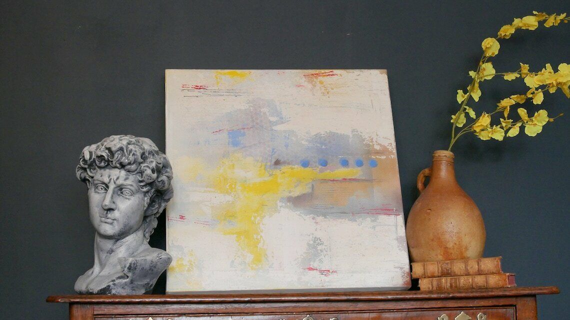 Contemporary Modern Abstract Painting Wall Art Acrylic On Canvas Oil Painting photo furniture
