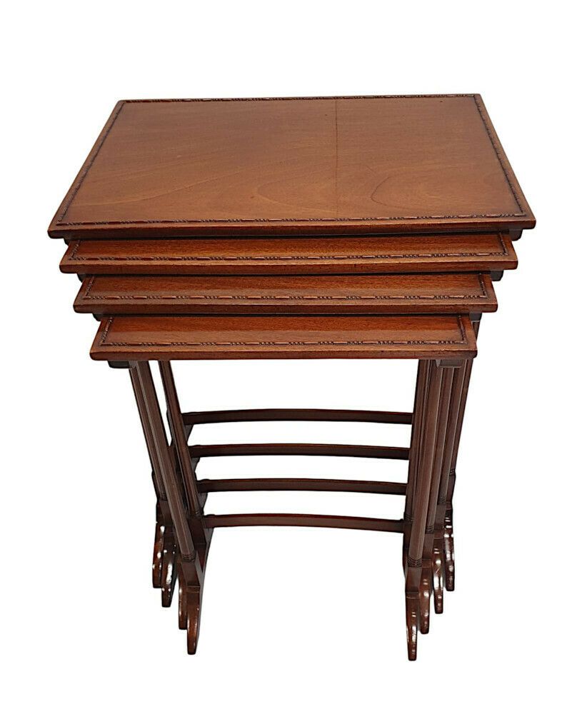 A Gorgeous Edwardian Nest Of Four Tables photo Furniture