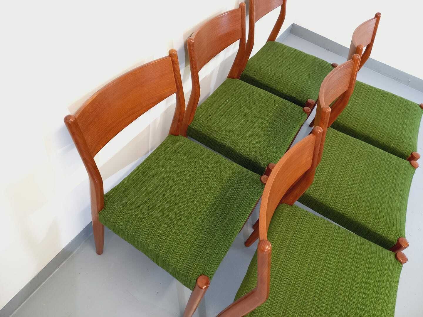 6 chaises scandinaves en teck, années 1950 photo buy