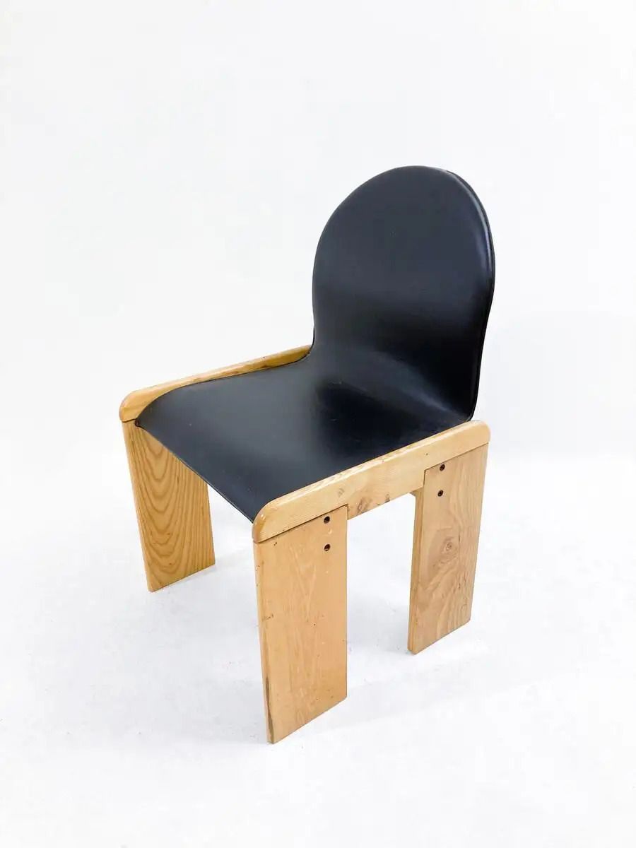 photo buy Mid Century Modern Leather Chair By Afra And Tobia Scarpa, Italy, 1970s
