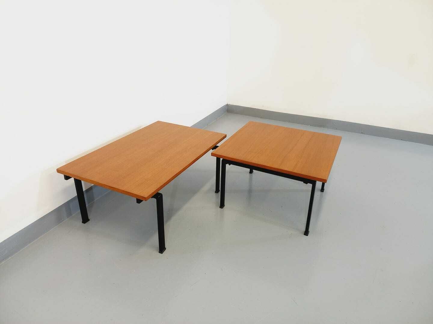 2 tables basses Isa en teck, années 1960 photo vinterior