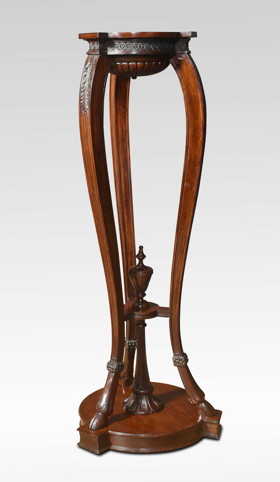 Pair Of Neo Classical Style Carved Mahogany Stands photo furniture