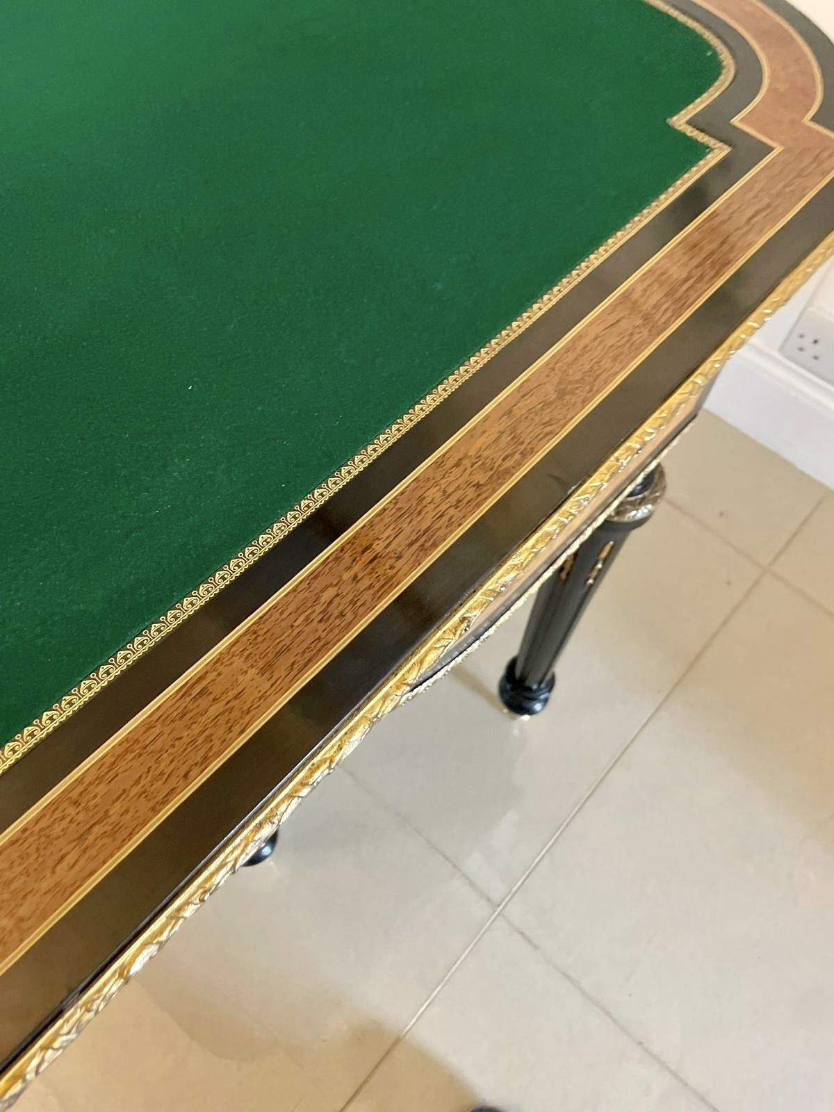 Exhibition Quality Antique French Inlaid Marquetry Card Table photo for sale