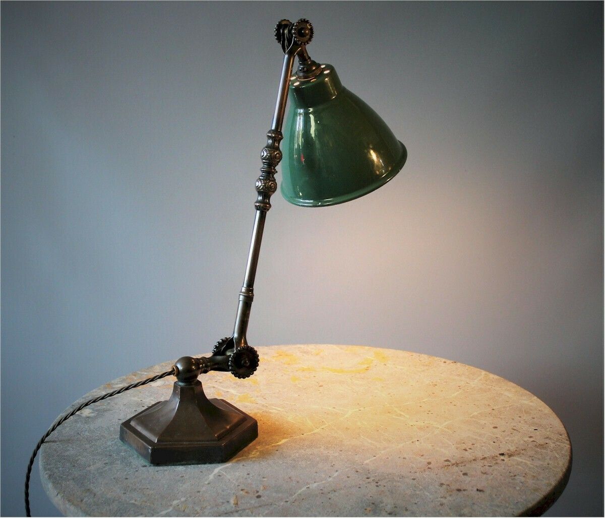 Dugdill Daisy Cog Table Lamp In Copper photo Lighting