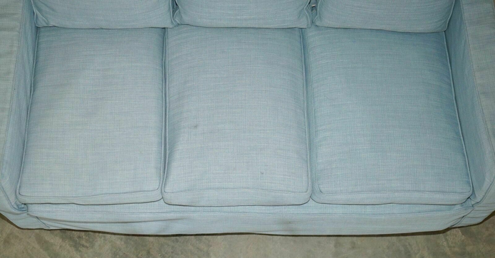 4950.0 Super Rare 1933 Antique Minty Oxford Three Piece Sofa & Armchair Suite & Receipt photo