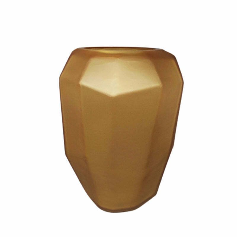 1970s Gorgeous Polyedric Vase By Dogi In Murano Glass. Made In Italy