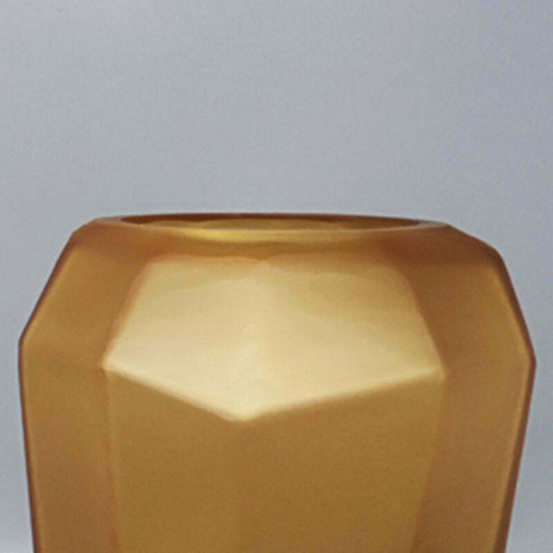1970s Gorgeous Polyedric Vase By Dogi In Murano Glass. Made In Italy photo 414.0