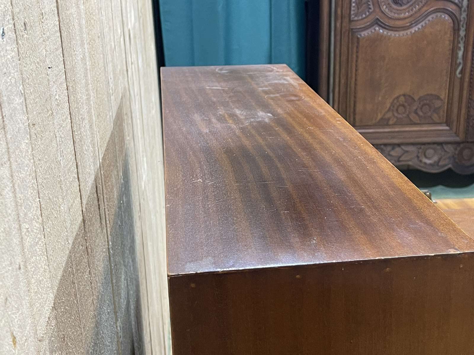 photo buy 1950s English Mahogany Writing Desk