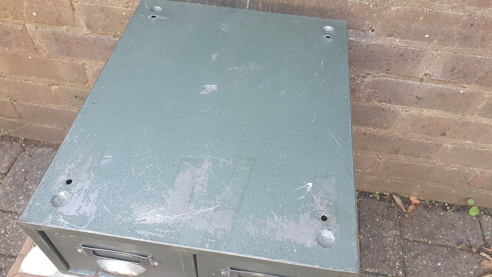 Super Metal And Chrome Index Drawers Useful For Artisan And Storage. photo furniture
