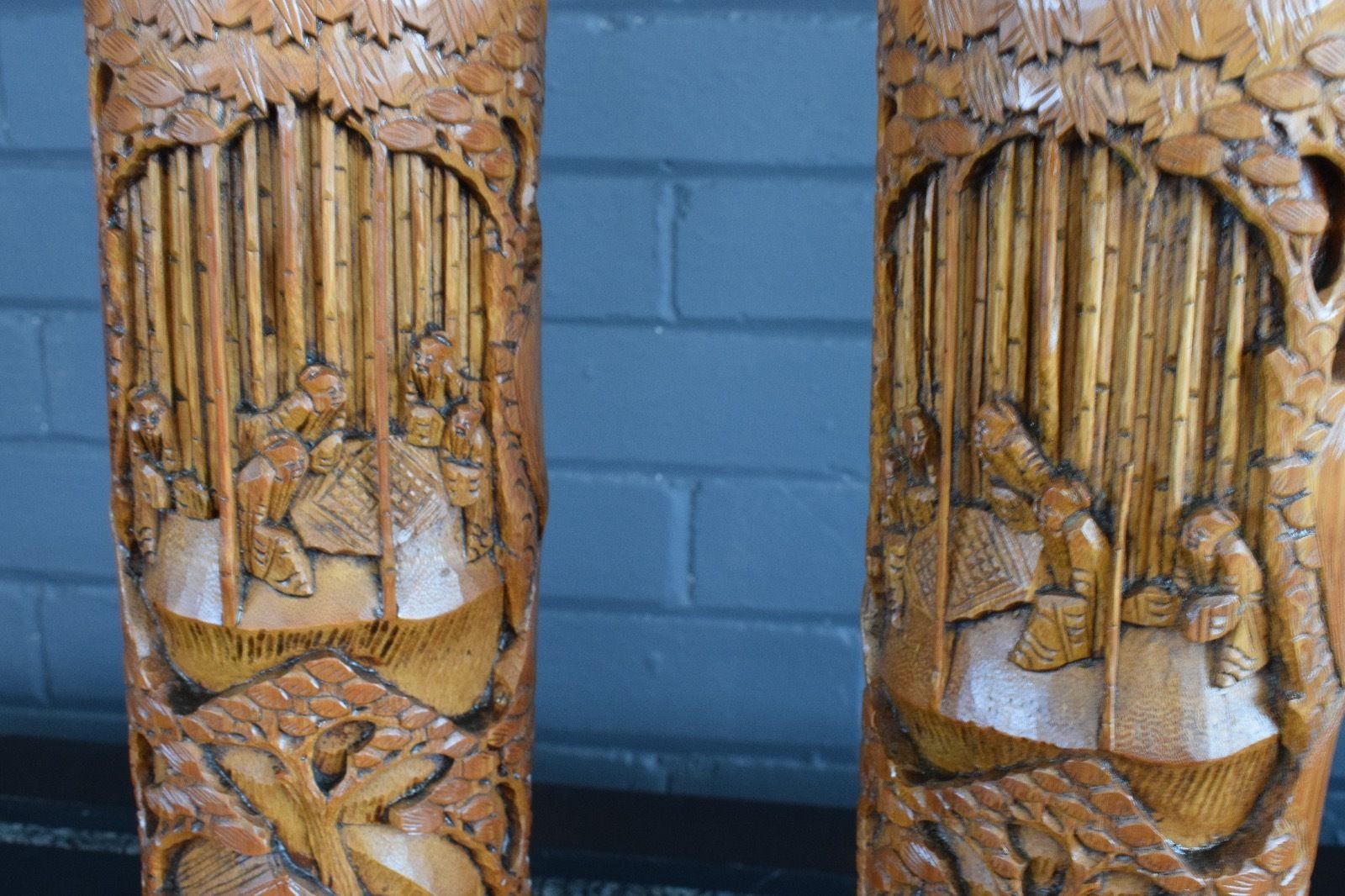 Chinese Brush Pots, Early 20th Century photo for sale