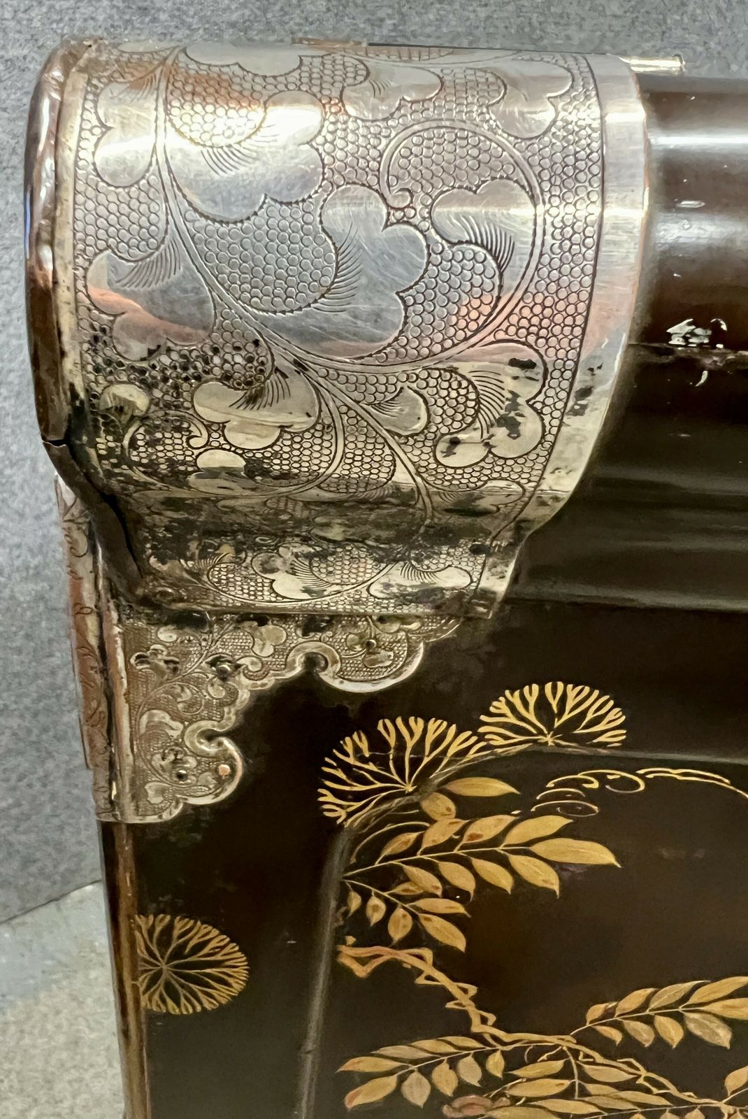 photo vinterior Japanese Meiji Period Shodana Cabinet On Stand
