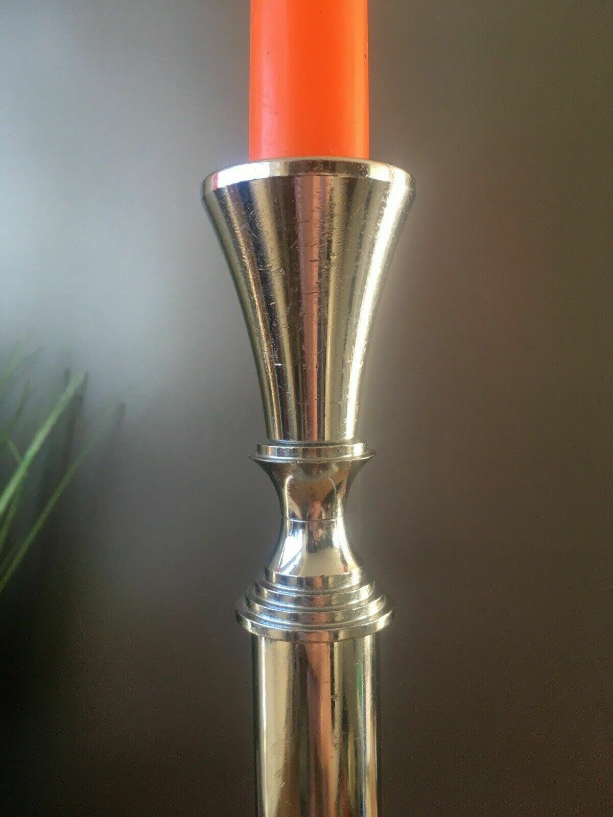 Large Modernist Chrome Wmf Hotel 3 Branch Candelabrum Candlestick Candle Holder photo vintage