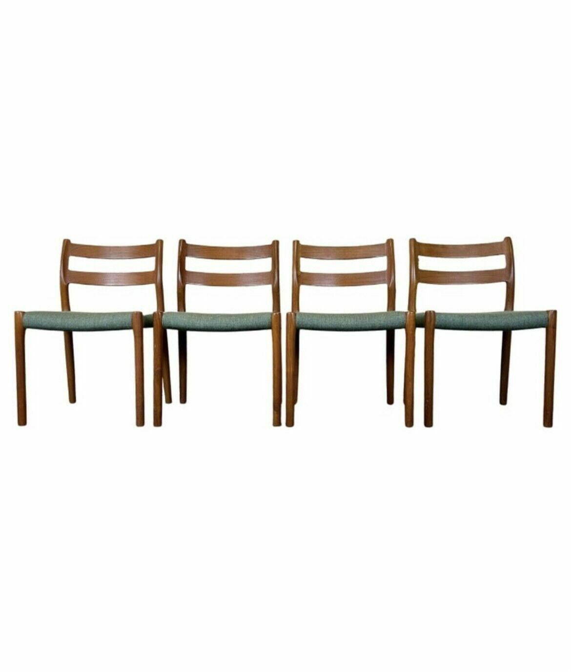 4x 60s 70s Chairs Teak Dining Chair Niels O. Möller For Jl Møllers 60s