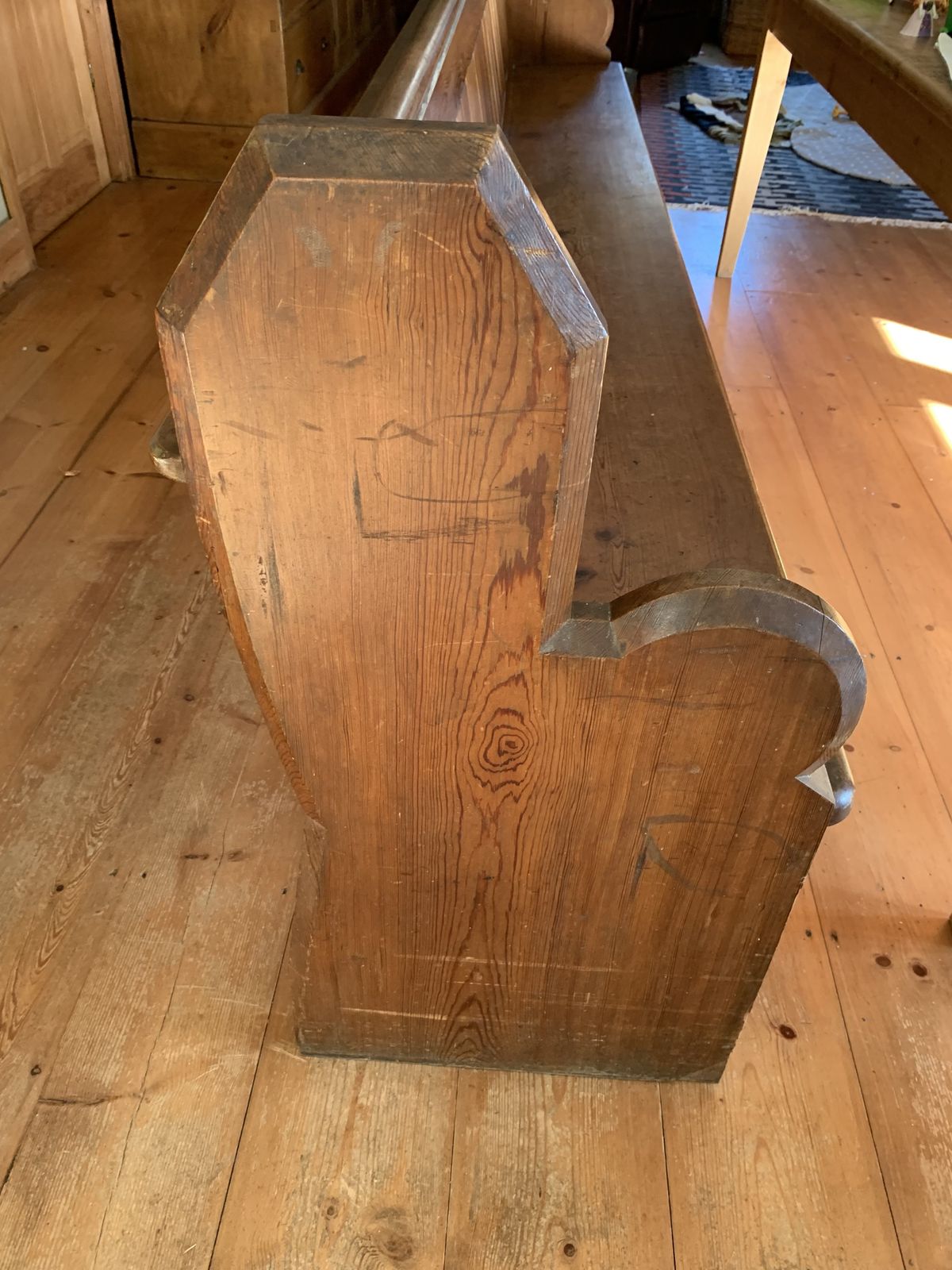 Solid Wood Church Pew photo furniture